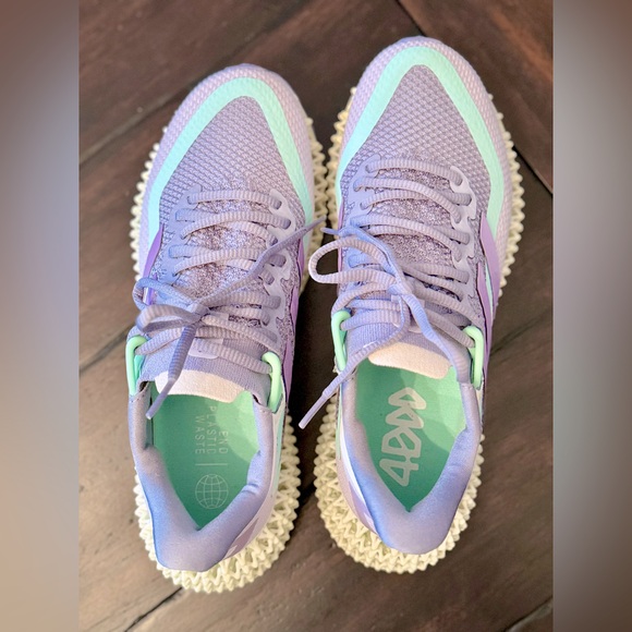 Adidas 4DFWD 2 Size 6.5 6 1/2 Running Shoe Silver Violet Violet Fusion Pulse Min - Picture 8 of 12